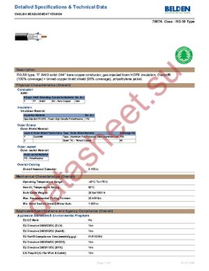 7807A 0101000 datasheet  